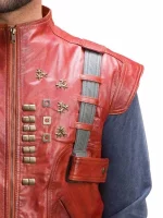 Peter Quill Guardians Of The Galaxy Chris Pratt Leather Vest