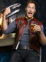 Peter Quill Guardians Of The Galaxy Chris Pratt Leather Vest