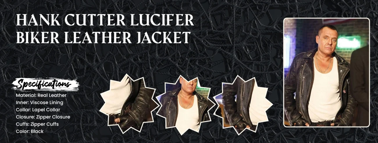 Hank Cutter Lucifer Biker Leather Jacket