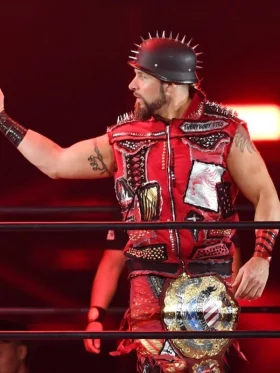 Lance Archer AEW Red Spikes Vest