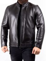 Men’s Black Biker Leather Jacket