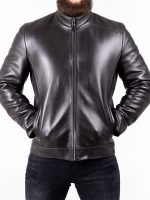 Men’s Black Biker Leather Jacket