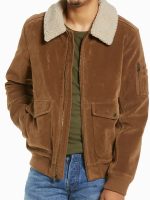 Men’s Bomber Suede Leather Jacket