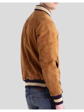 Men’s Suede Bomber Jacket