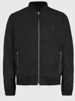 Mens Casual Black Bomber Jacket