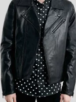 Men’s Moto Leather Biker Jacket