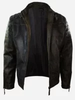 Men’s Distressed Leather Biker Jacket