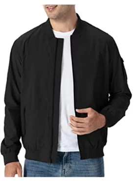 Mens Windbreaker Bomber Jacket