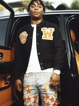 4’s up Fredo Bang Varsity Jacket