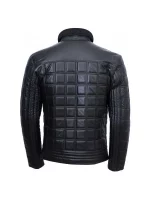 Men’s Trimmed Quilted Leather Jacket