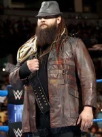 WWE Bray Wyatt Brown Leather Jacket