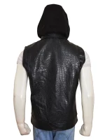 WWE AJ Styles Hooded Leather Vest