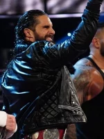 WWE Seth Rollins Black Leather Jacket