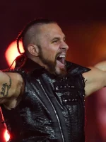 WWE Black Leather Studded Lance Archer Vest