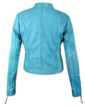 Women Slimfit Biker Leather Jacket