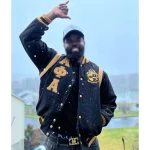 Alpha Phi Alpha Black Varsity Wool Jacket