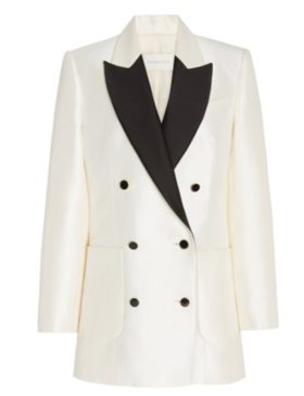 Dynasty Elaine Hendrix White Blazer