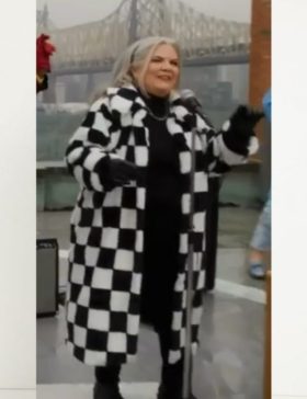 Girls5eva Season 2 Paula Pell Checkered Coat