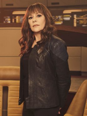 Star Trek Picard Season 3 Marina Sirtis Leather Jacket