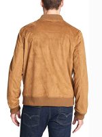 Men’s Suede Leather Baseball Jacket