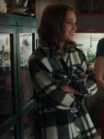 Alicia Vikander Irma Vep 2022 Plaid Jacket