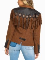 Women’s Cripple Creek Fringed Suede Leather Jacket