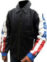 American Flag Vintage Leather Jacket