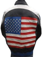 American Flag Vintage Leather Jacket