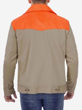 Mens Beige Cotton Dutton Jacket