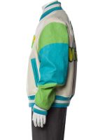 L V Rainbow Playground Varsity Jacket