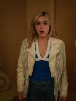 Totally Killer 2023 Kiernan Shipka White Jacket