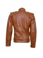 Mens Tan Leather Jacket