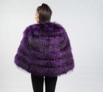 Fox Fur Purple Cape For Women