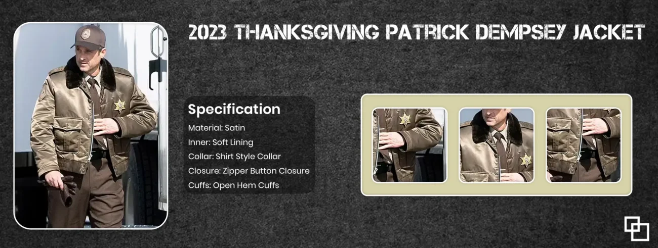 2023 Thanksgiving Patrick Dempsey Jacket