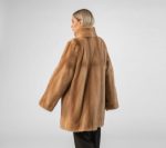 Red glow Mink Fur Jacket For Women