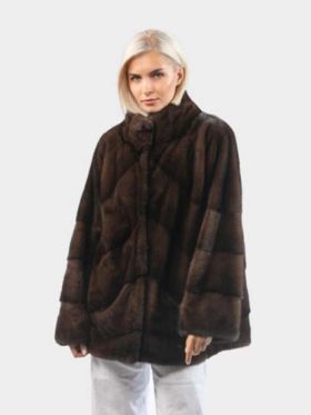 Short Mink Fur Jacket For Women