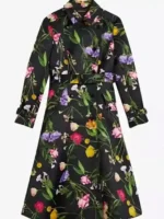 Elsbeth Carrie Preston Floral Trench Coat