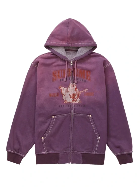 Supreme True Religion Hoodie Purple