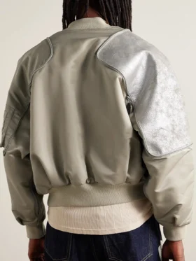 Trimmed Shell Bomber Jacket